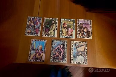 7 volumi Fabbri Editore anno 1968 Emilio Salgari