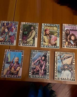 7 volumi Fabbri Editore anno 1968 Emilio Salgari
