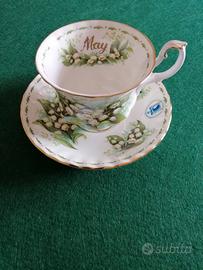 Tazza e piattino da tè Royal Albert May