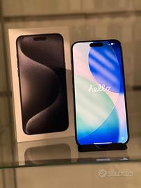 iPhone 15 Pro Max 256GB Nero-Garanzia 1 Anno