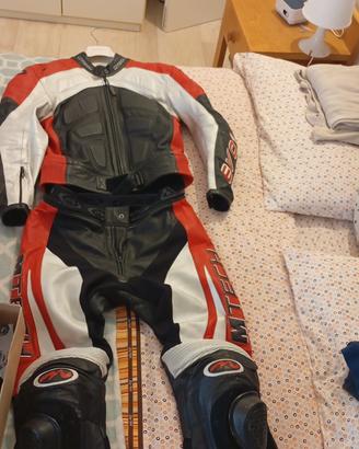 Tuta Moto in Pelle divisibile Taglia M 