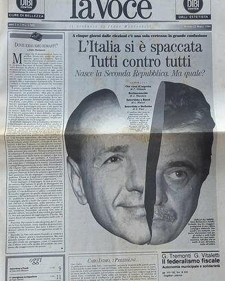La Voce di Indro Montanelli N. 1 (22 marzo 1994)