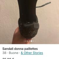Sandali pailettes verdi