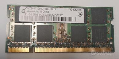 MEMORIA NOTEBOOK RAM DDR2 1GB PC2-5300S-555