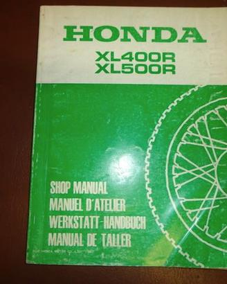 XL40R XL500R manuale officina manutenzione honda