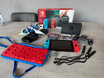 Nintendo switch + giochi + accessori