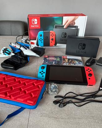 Nintendo switch + giochi + accessori