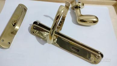 Lotto Maniglie Porte + Pomello IN OTTONE