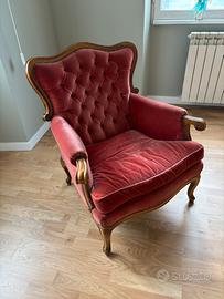 Poltrona vintage Luigi XIV
