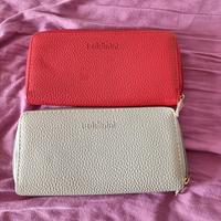 due portafogli rosso e grigio baldinini 