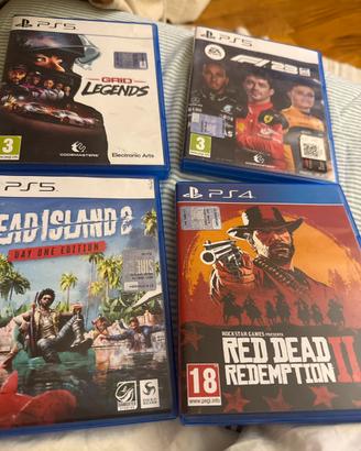 Giochi play5 ps5 f1 grid dead island red dead 2