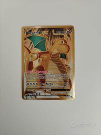 carta pokémon DRAGONITE EX GOLD