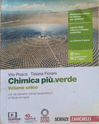 Chimica più.verde (V unico) -  ISBN= 9788808349156