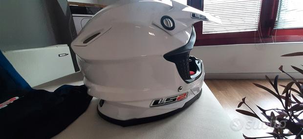 Casco motocross LS2 MX bianco tg S - NUOVO