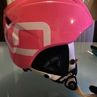 Casco sci ragazza con la maschera