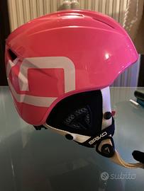 Casco sci ragazza con la maschera