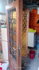 portoncino in noce  1,93 X1, 02