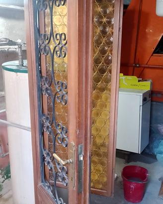 portoncino in noce  1,93 X1, 02