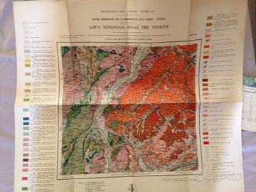Carta geologica delle tre Venezie Anni '20