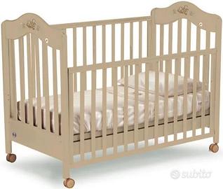 Culla pali completa di paracolpi e lenzuola
