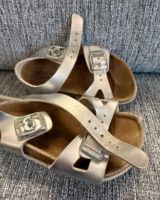 Sandali bambina argento taglia 25 grunland