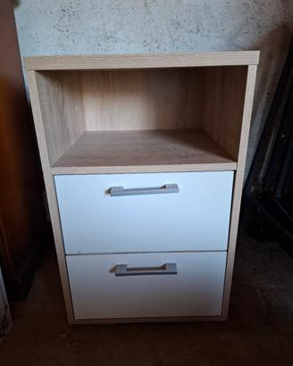 Comodino moderno 2 cassetti 