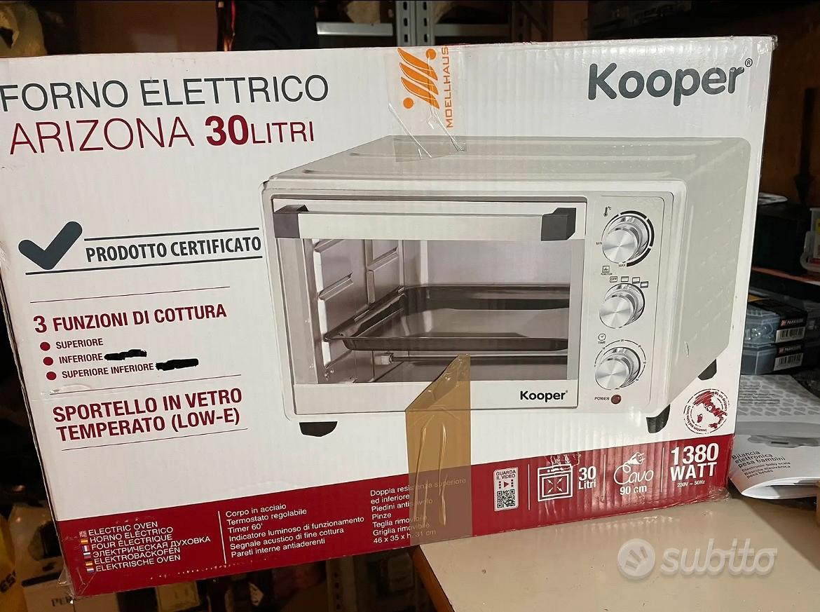 Forno elettrico in vetro e acciaio 30 lt 1380 W Arizona 30