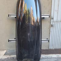 Baule auto tetto colore nero con barre portatutto