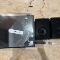 giradischi bluetooth con casse