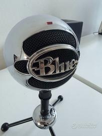 Microfono USB Blue Snowball cromato,