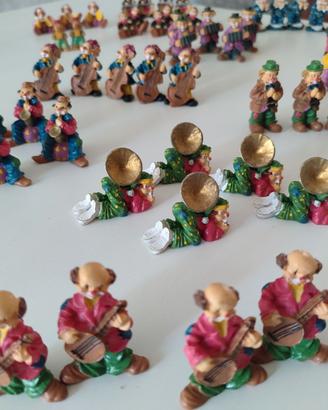57 statuine bomboniere clown musicisti