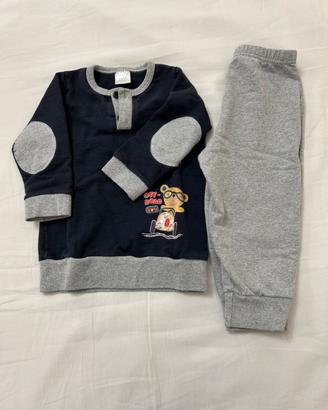 Pigiama felpato bimbo 9 m