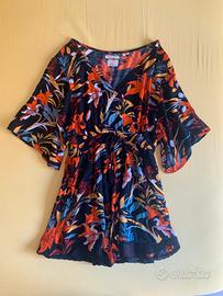 Tuta Jumpsuit Superdry - Nero Tropicale TG.M