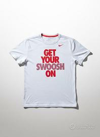 Maglia Nike M Originale - Bianca e Rossa