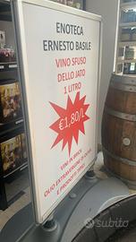 Tabella pubblicitaria ambo i lati