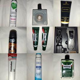 Rasoio elettrico nuovo e set maschile 