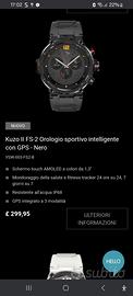 smartwatch nero uomo sportivo kuzo veho FS2