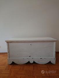 CASSAPANCA D'EPOCA in LEGNO MASSELLO