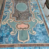 Tavolo da pranzo in marmo  a intarsio lapideo