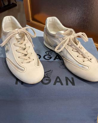 HOGAN Sneaker donna beige/platinum no Prada