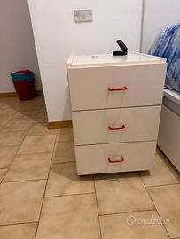 Comodino cassettiera da scrivania