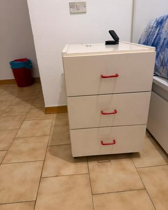 Comodino cassettiera da scrivania