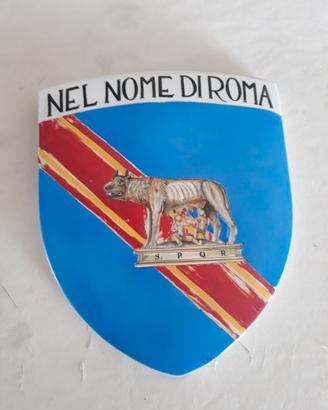 Stemma militare in ceramica 80°Roma