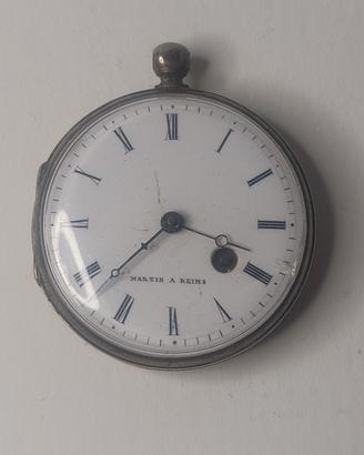 orologio da tasca argento dell'Ottocento; restauro