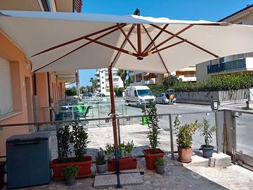 Ombrellone 3x3 in legno