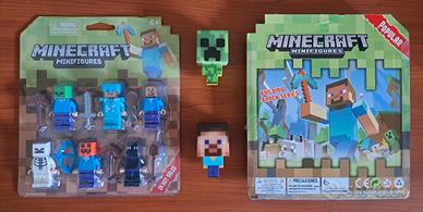 Minecraft Minifigures + 2 Portachiavi Led 