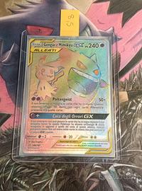 Carta Pokemon da collezione - Gengar e mimikyu GX