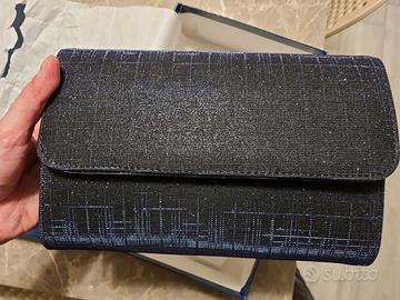 BORSA POCHETTE SOFFICE SOGNO GALASSIA BLU