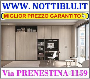 Letto a Scomparsa LUNA 2 piazze MATERASSO