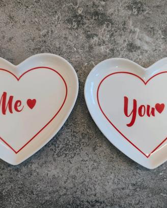 Set 2 Piattini a Cuore BIALETTI Me & You